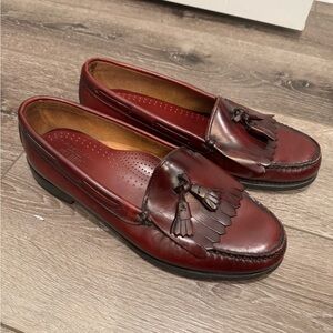 G.H. Bass men’s Lennox tassel weejuns loafers ox blood leather